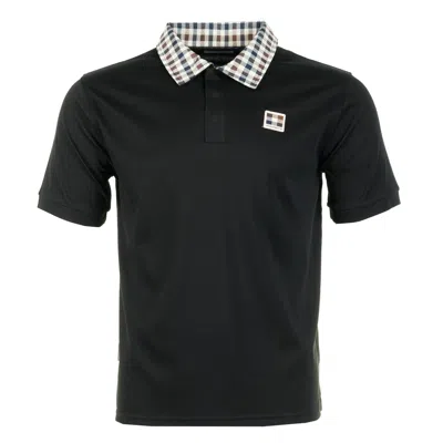 Aquascutum Collar Tech Polo Black