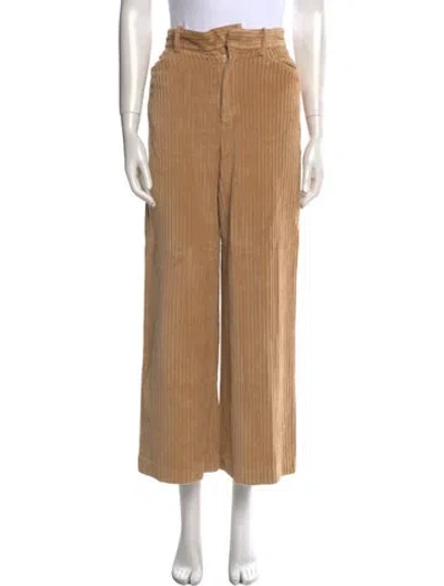 Pre-owned Aquascutum Corduroy Wide Leg Pants In Neutral