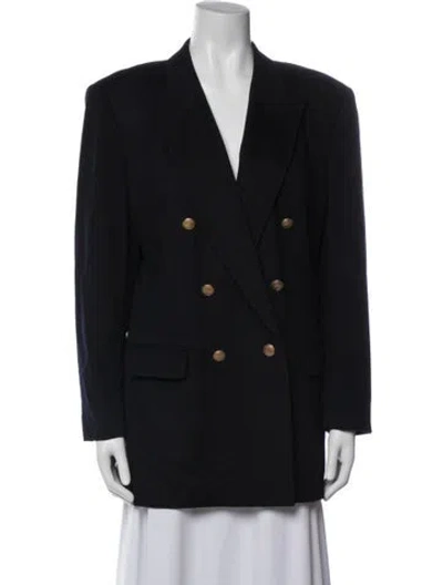 Pre-owned Aquascutum Double-breasted In Blue