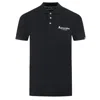 AQUASCUTUM ELEGANT CONTRAST LOGO COTTON POLO MEN'S SHIRT