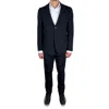 AQUASCUTUM ELEGANT NAVY BLUE TWO-PIECE SUIT