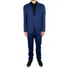 Aquascutum Elegant Wool Blend Two-piece Men's Suit In Blue