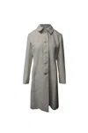 Aquascutum Great Coat In Cream Angora Wool In White
