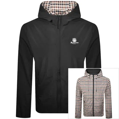 Aquascutum Hooded Sailor Reversible Jacket Black