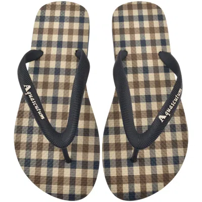 Aquascutum Iconic Flip Flop Nvay In Navy
