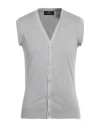 Aquascutum Man Cardigan Light Grey Size Xxl Cotton