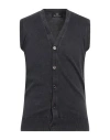 Aquascutum Man Cardigan Navy Blue Size Xxl Cotton In Navy Blue