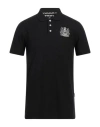 Aquascutum Man Polo Shirt Black Size 3xl Cotton In Black