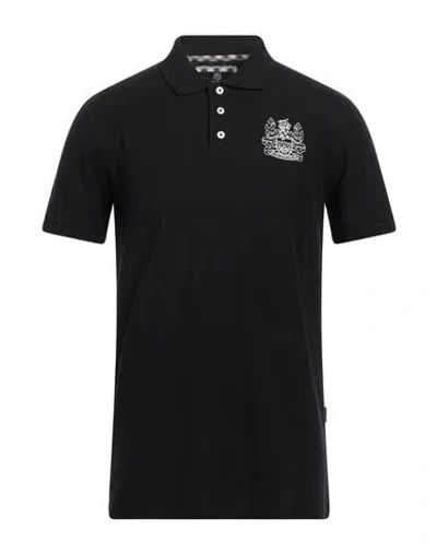 AQUASCUTUM AQUASCUTUM ACTIVE MAN POLO SHIRT BLACK SIZE M COTTON