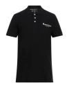 Aquascutum Black Cotton Polo Shirt In Black