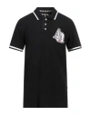 Aquascutum Man Polo Shirt Black Size Xxl Cotton In Black