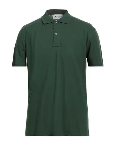 Aquascutum Man Polo Shirt Dark Green Size 3xl Cotton In Green