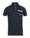 Aquascutum Man Polo Shirt Midnight Blue Size S Cotton