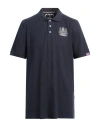Aquascutum Man Polo Shirt Midnight Blue Size Xxl Cotton In Blue
