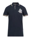 Aquascutum Man Polo Shirt Midnight Blue Size Xxl Cotton