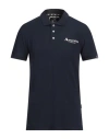 Aquascutum Man Polo Shirt Midnight Blue Size Xxl Cotton In Navy