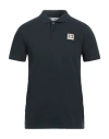 Aquascutum Man Polo Shirt Black Size 3xl Cotton In Navy