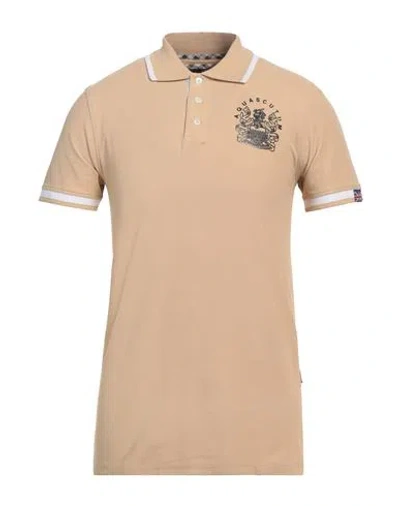 AQUASCUTUM AQUASCUTUM ACTIVE MAN POLO SHIRT SAND SIZE XXL COTTON