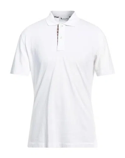 AQUASCUTUM AQUASCUTUM ACTIVE MAN POLO SHIRT WHITE SIZE L COTTON
