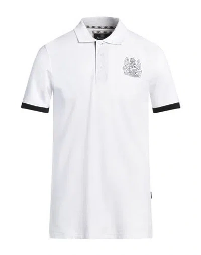 Aquascutum Man Polo Shirt White Size M Cotton