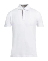 Aquascutum Man Polo Shirt White Size 3xl Cotton In White