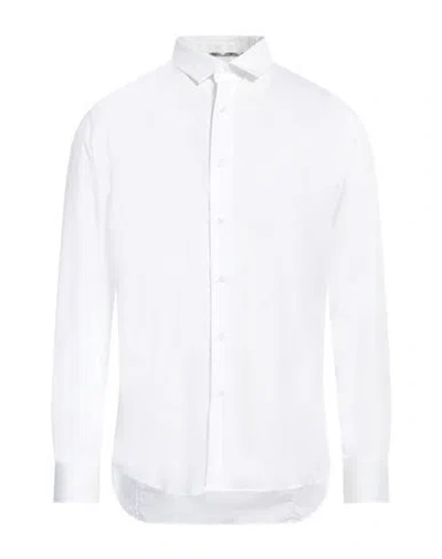 Aquascutum Man Shirt White Size 17 Cotton