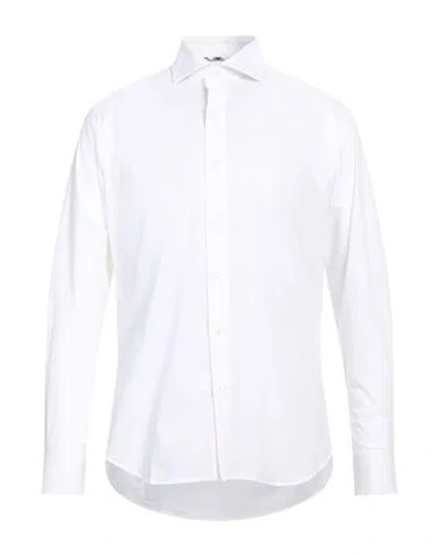 Aquascutum Man Shirt White Size 17 ½ Cotton, Elastane