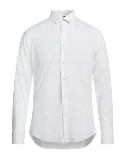Aquascutum Active Man Shirt White Size 17 ½ Cotton, Elastane