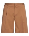 Aquascutum Active Man Shorts & Bermuda Shorts Camel Size 36 Cotton, Elastane In Beige