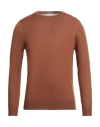 Aquascutum Man Sweater Brown Size S Wool In Brown