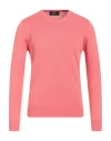 Aquascutum Man Sweater Coral Size M Cotton