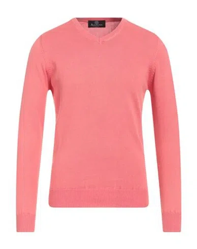 Aquascutum Man Sweater Coral Size M Cotton