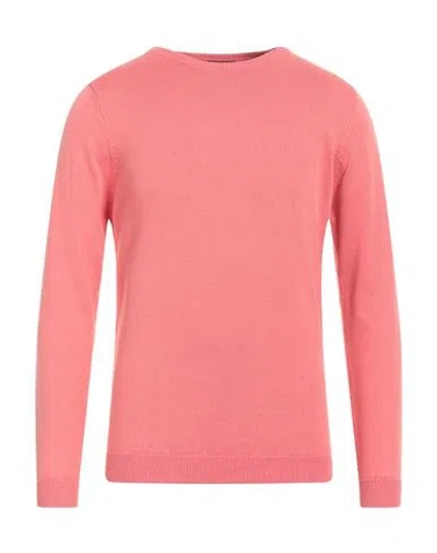 Aquascutum Man Sweater Coral Size Xxl Cotton In Pink