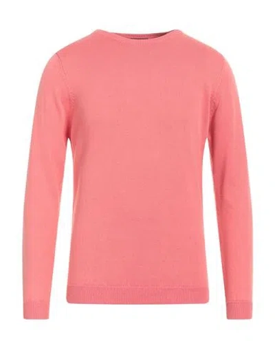 Aquascutum Man Sweater Coral Size Xxl Cotton In Red
