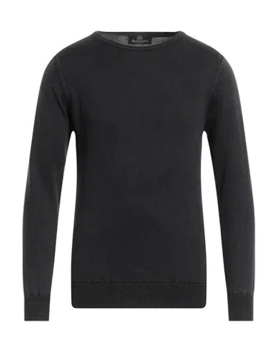Aquascutum Man Sweater Midnight Blue Size Xxl Cotton In Blue