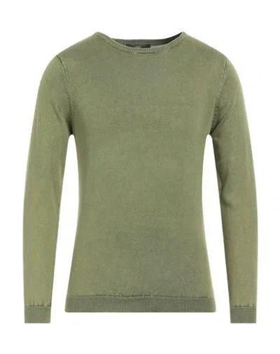 Aquascutum Man Sweater Military Green Size M Cotton