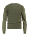Aquascutum Man Sweater Military Green Size Xxl Cotton In Green