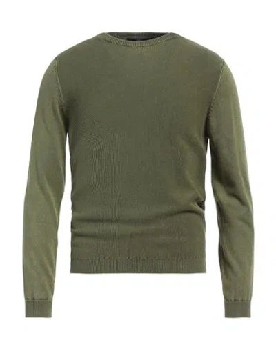 Aquascutum Man Sweater Military Green Size Xxl Cotton