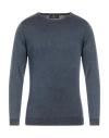 Aquascutum Man Sweater Navy Blue Size L Cotton
