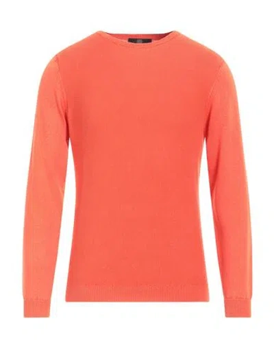 Aquascutum Man Sweater Orange Size Xxl Cotton