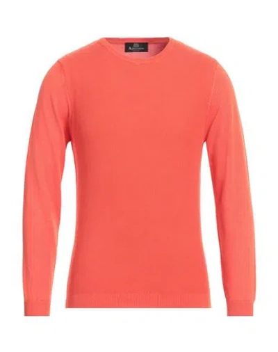 Aquascutum Man Sweater Orange Size Xl Cotton