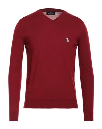 Aquascutum Man Sweater Red Size Xl Virgin Wool, Acrylic