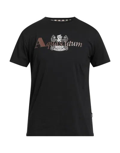 Aquascutum T-shirts In Black