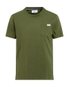 Aquascutum Man T-shirt Green Size M Cotton In Green