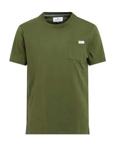 Aquascutum Man T-shirt Green Size M Cotton