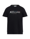 Aquascutum Man T-shirt Midnight Blue Size 3xl Cotton