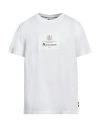 Aquascutum Man T-shirt White Size 3xl Cotton In White