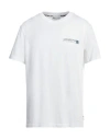 Aquascutum Man T-shirt White Size Xxl Cotton In White