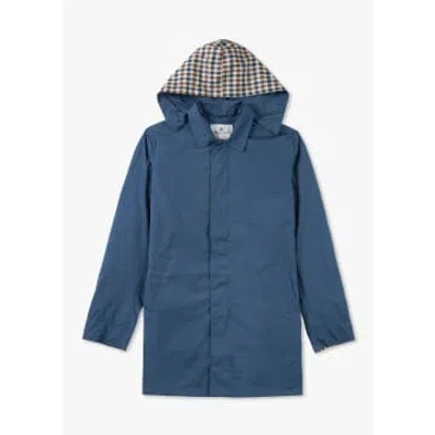 Aquascutum Mens Active Packable Trench In Blue