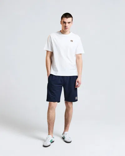 Aquascutum Mens Badge Shorts In Blue